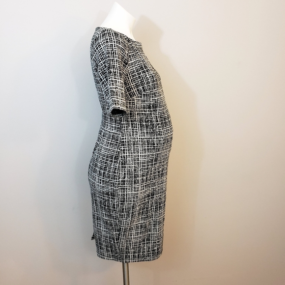 A Pea in the Pod Maternity Sheath Dress Black Med - Picture 4 of 9